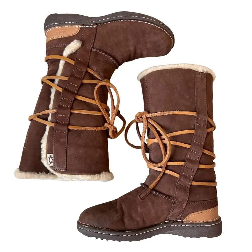 UGG Australia CATALINA Tall Boots Goober Chocolate Brown
